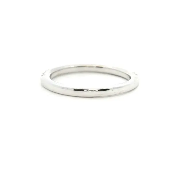 14K White Gold Wedding Band with Round Diamonds - 0.26ct Total Diamond Weight Image 3 Goldstein's Jewelers Mobile, AL