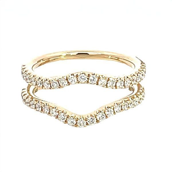 YELLOW 14 KARAT GOLD 0.55 CARAT DIAMOND CURVED ENHANCER RING Goldstein's Jewelers Mobile, AL