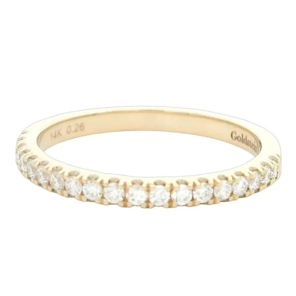 14K Yellow Gold 0.26 Carat Diamond Wedding Band Goldstein's Jewelers Mobile, AL