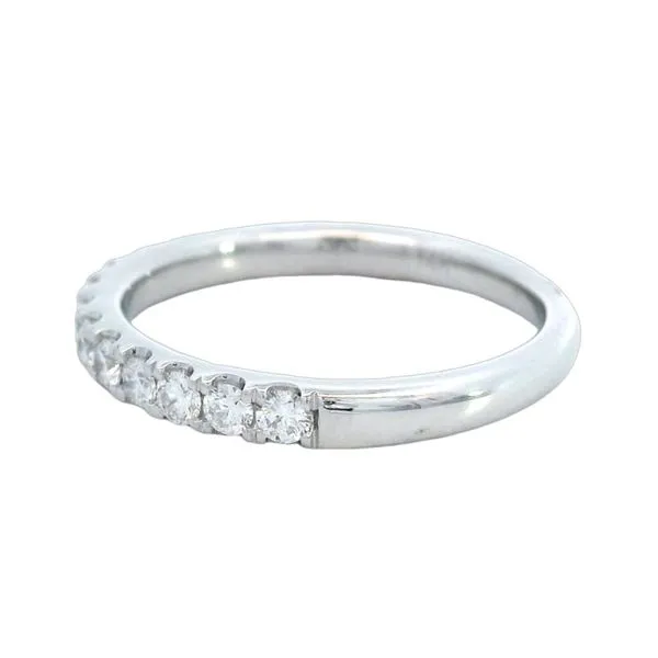 14K White Gold 0.53ctw Diamond Prong Set Band – G/VS2 Image 4 Goldstein's Jewelers Mobile, AL