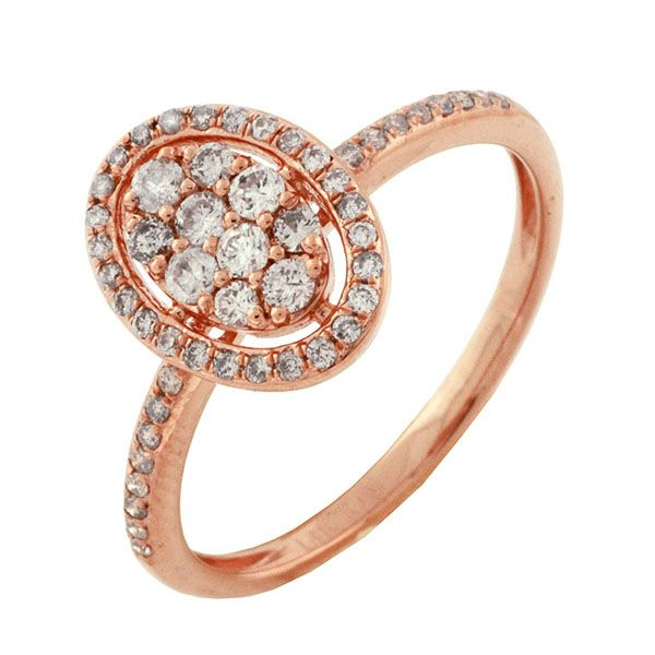 Diamond Oval Cluster Ring Goldstein's Jewelers Mobile, AL