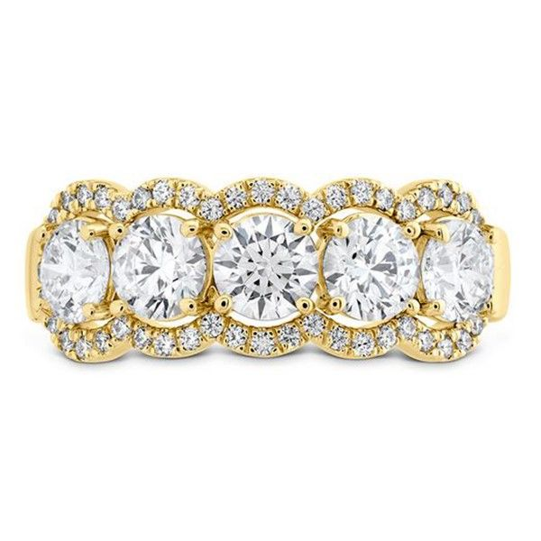 Hearts On Fire 5-Stone Halo Band Goldstein's Jewelers Mobile, AL