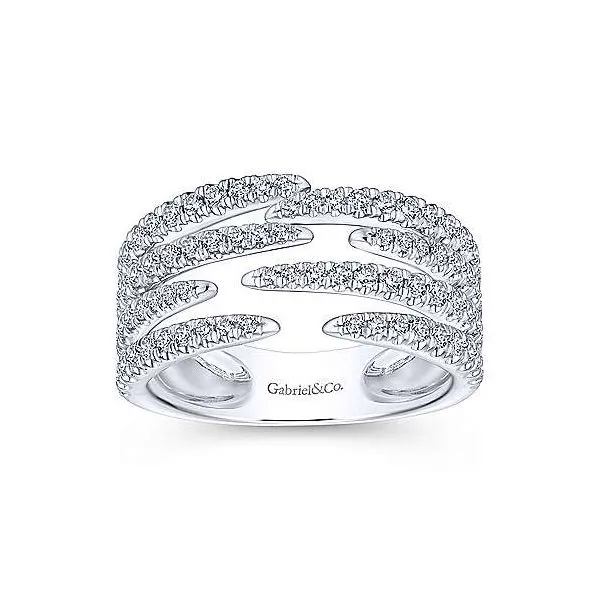 Gabriel Diamond Open Wide Band Image 4 Goldstein's Jewelers Mobile, AL