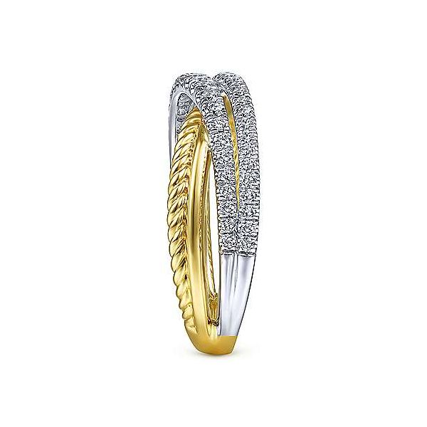 Gabriel Hampton Diamond Criss Cross Ring Image 4 Goldstein's Jewelers Mobile, AL