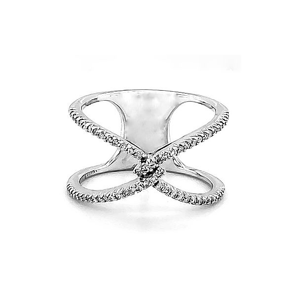 Diamond Criss Cross Ring Goldstein's Jewelers Mobile, AL