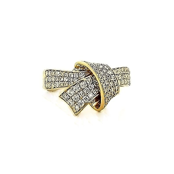 Diamond Bow Ring Goldstein's Jewelers Mobile, AL