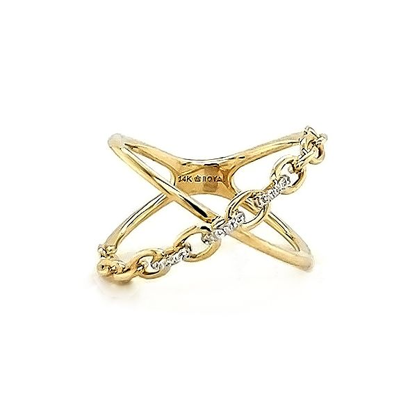 Diamond Criss Cross Ring Goldstein's Jewelers Mobile, AL