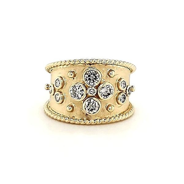 Wide Diamond Band Style Ring Goldstein's Jewelers Mobile, AL