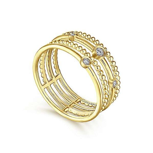 Gabriel Bujukan Diamond Station Ring Image 2 Goldstein's Jewelers Mobile, AL