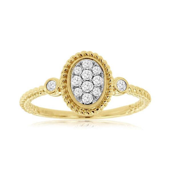 Diamond Oval Cluster Ring Goldstein's Jewelers Mobile, AL