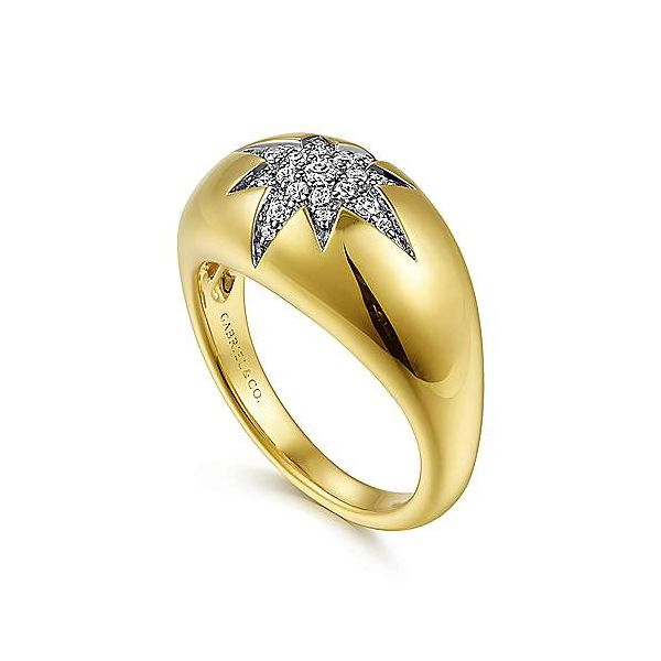 Gabriel Diamond Star Dome Ring Image 3 Goldstein's Jewelers Mobile, AL