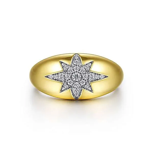 Gabriel Diamond Star Dome Ring Goldstein's Jewelers Mobile, AL