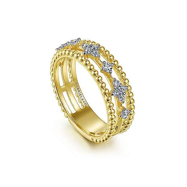 Gabriel Bujukan Diamond Bead Ring Image 3 Goldstein's Jewelers Mobile, AL