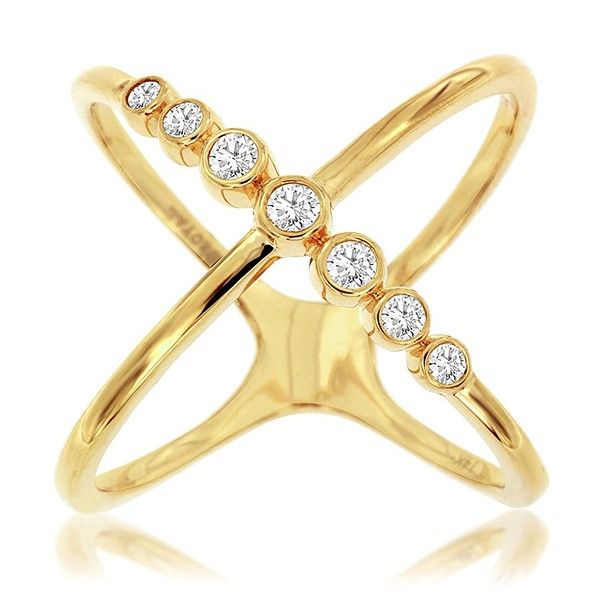Diamond Crossover Ring Goldstein's Jewelers Mobile, AL