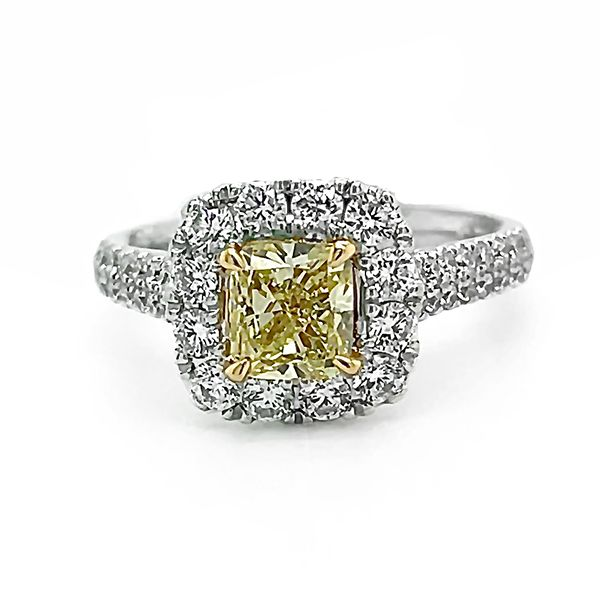 Fancy Yellow and White Diamond Ring Goldstein's Jewelers Mobile, AL