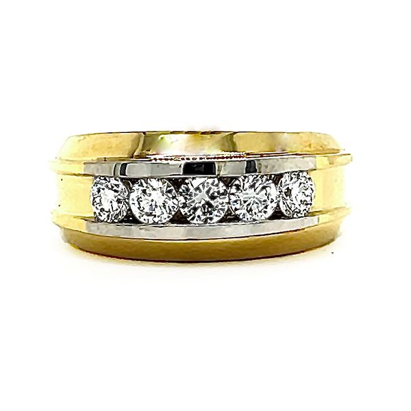 Men's Diamond Channel Set Ring Goldstein's Jewelers Mobile, AL