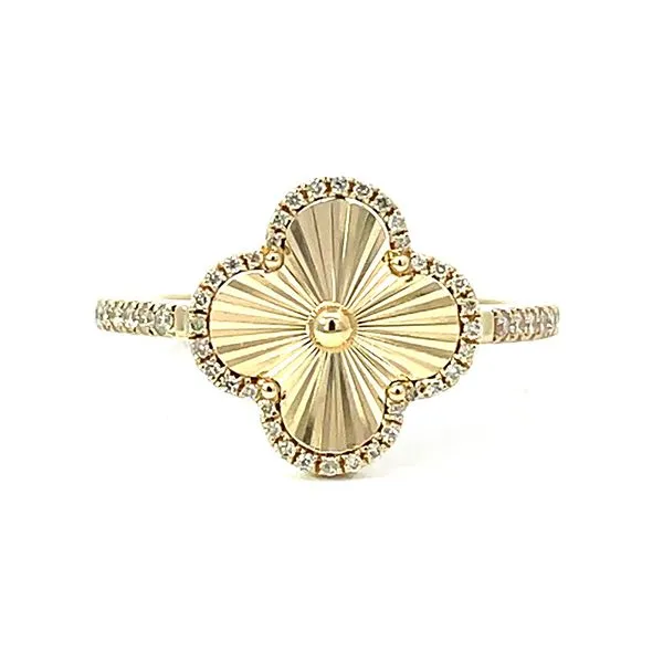 Diamond Sunburst Quartrefoil Ring Goldstein's Jewelers Mobile, AL