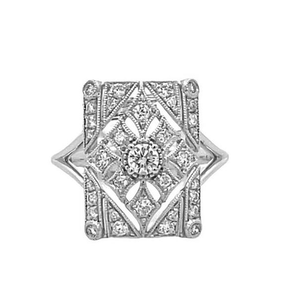 Diamond Vintage Style Ring Goldstein's Jewelers Mobile, AL
