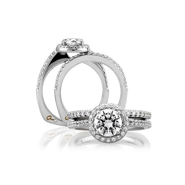 A. Jaffe Diamond Engagement Ring Image 2 Goldstein's Jewelers Mobile, AL