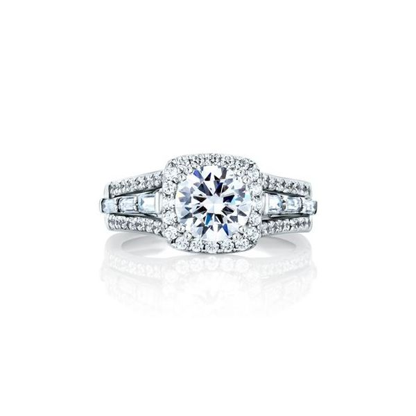 A. Jaffe Diamond Engagement Ring Image 4 Goldstein's Jewelers Mobile, AL