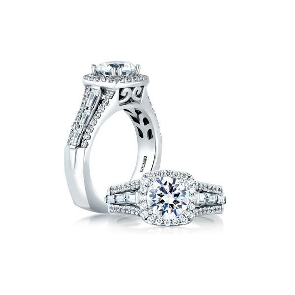 A. Jaffe Diamond Engagement Ring Goldstein's Jewelers Mobile, AL