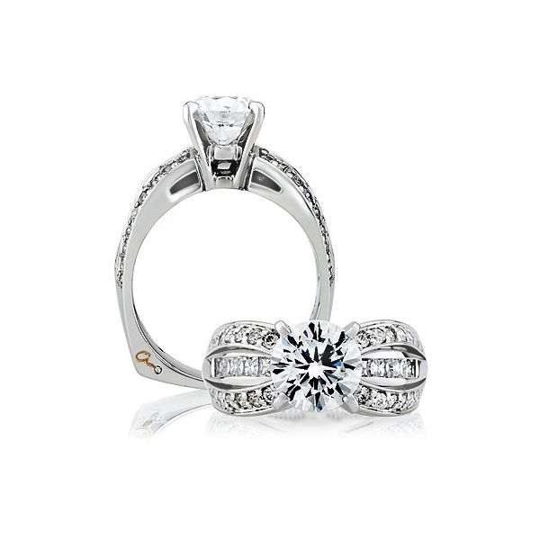 A. Jaffe Diamond Engagement Ring Goldstein's Jewelers Mobile, AL