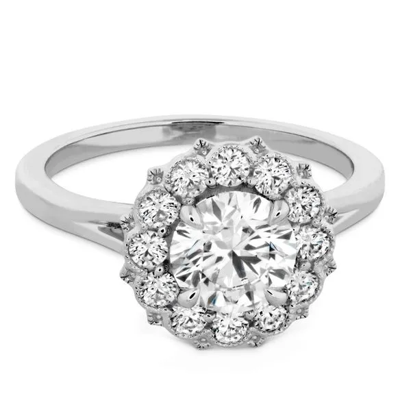 Hearts On Fire Liliana Halo Engagement Ring Image 2 Goldstein's Jewelers Mobile, AL