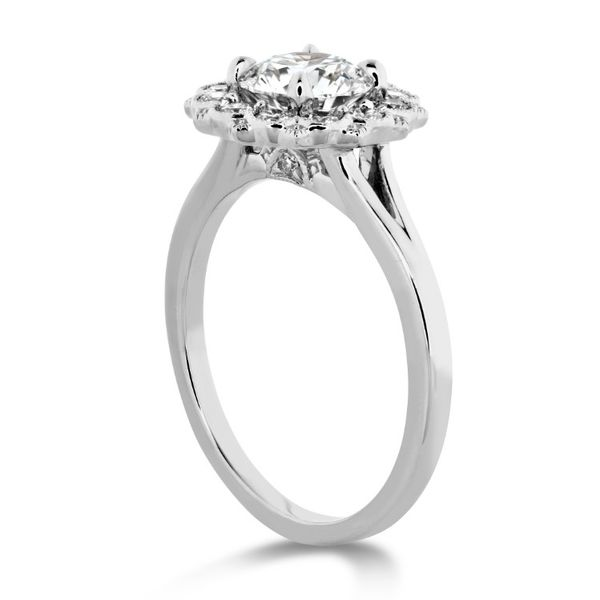 Hearts On Fire Liliana Halo Engagement Ring Image 3 Goldstein's Jewelers Mobile, AL
