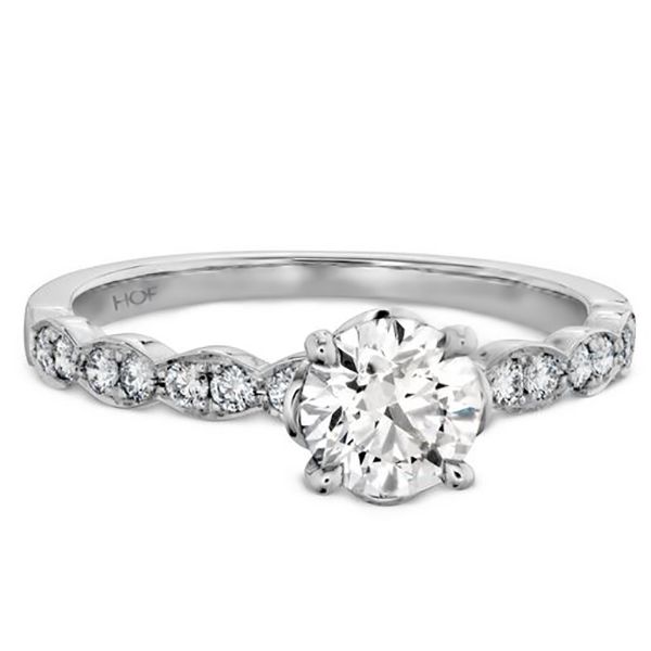 Hearts On Fire Lorelei Floral Solitaire Engagement Ring Image 2 Goldstein's Jewelers Mobile, AL