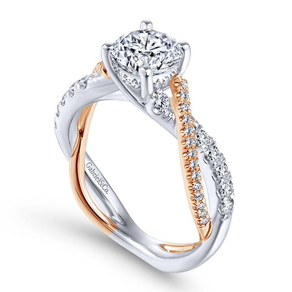 Gabriel Sandrine Diamond Engagement Ring Image 3 Goldstein's Jewelers Mobile, AL