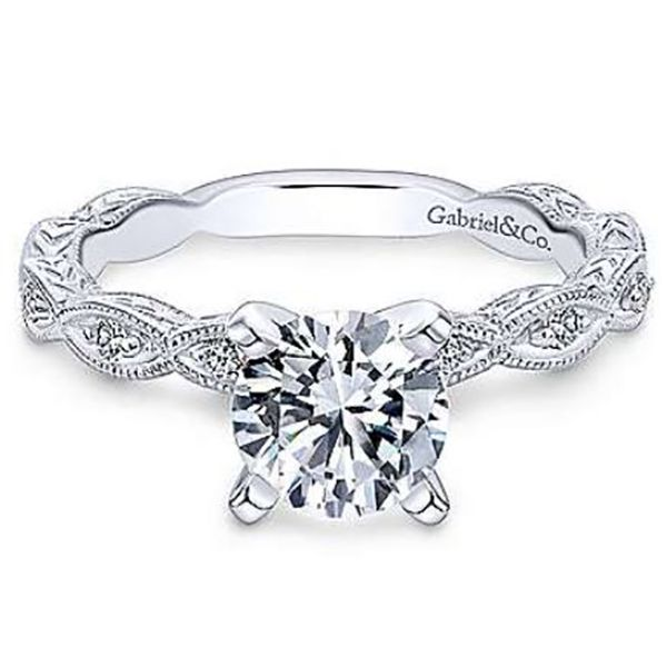 Gabriel Sadie Diamond Engagement Ring Goldstein's Jewelers Mobile, AL