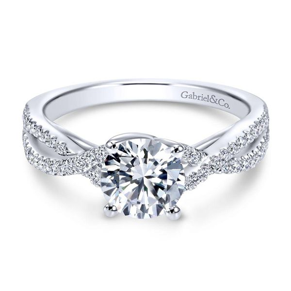 Gabriel Gina Diamond Engagement Ring Goldstein's Jewelers Mobile, AL