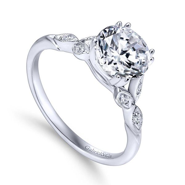 Gabriel Celia Diamond Engagement Ring Image 2 Goldstein's Jewelers Mobile, AL