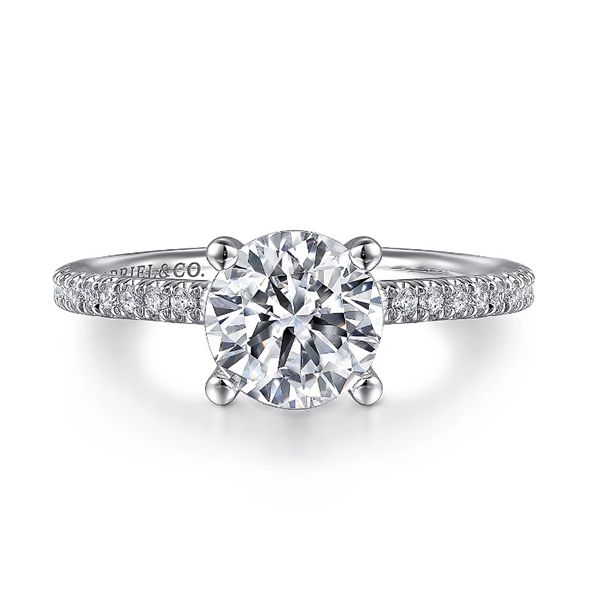 Gabriel Evelyn Diamond Engagement Ring Setting Goldstein's Jewelers Mobile, AL