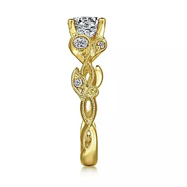 YELLOW 14 KARAT GOLD 0.16 CARAT DIAMOND GABRIEL 