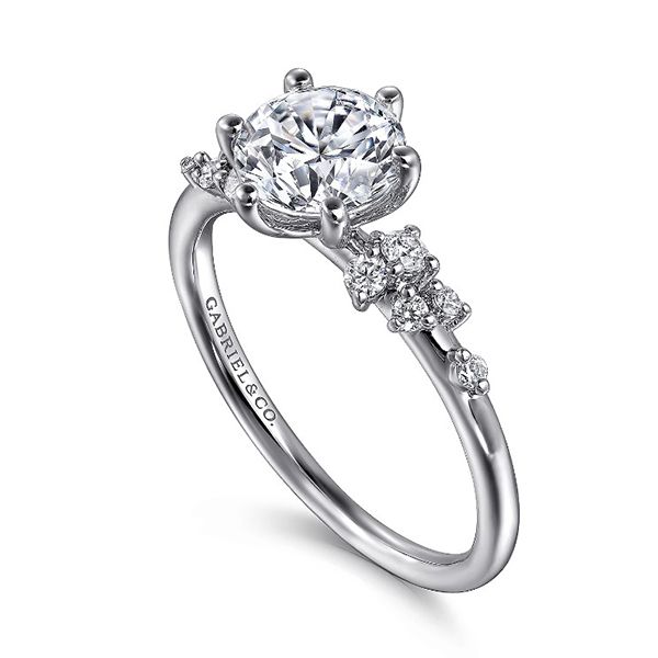 Gabriel Reena Diamond Engagement Ring Setting Image 3 Goldstein's Jewelers Mobile, AL