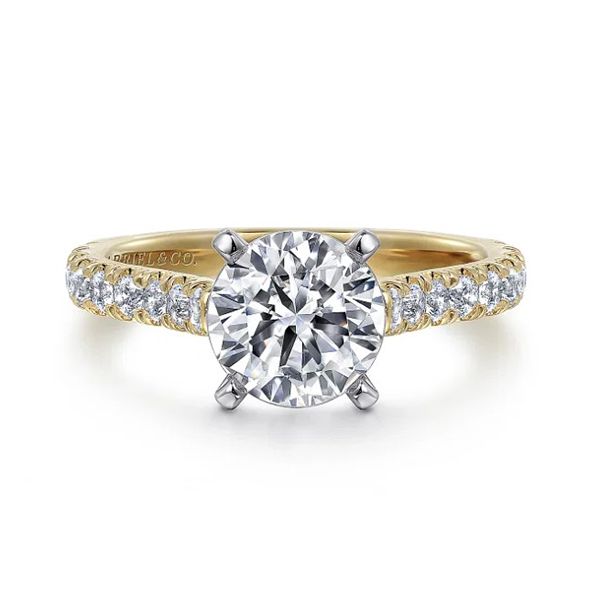 Gabriel Erica Diamond Engagement Ring Setting Goldstein's Jewelers Mobile, AL