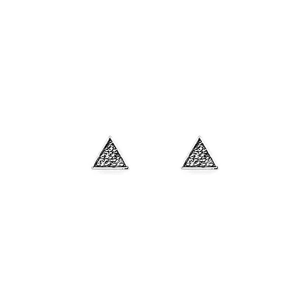 Diamond Triangle Earrings Goldstein's Jewelers Mobile, AL