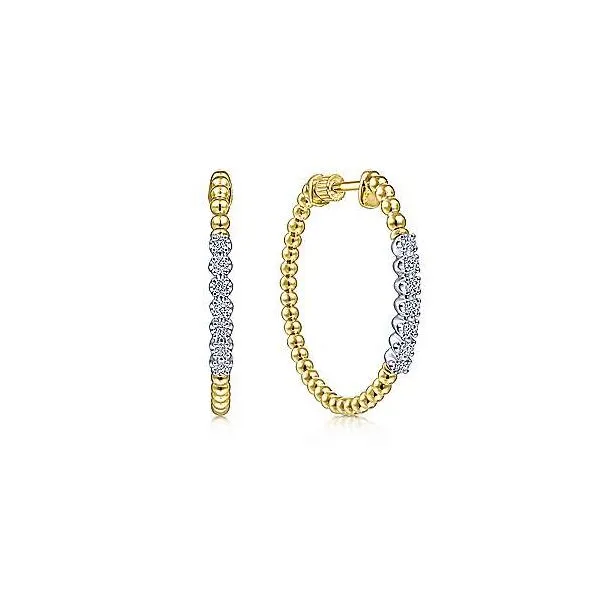 Gabriel Bujukan Diamond Hoop Earrings Goldstein's Jewelers Mobile, AL