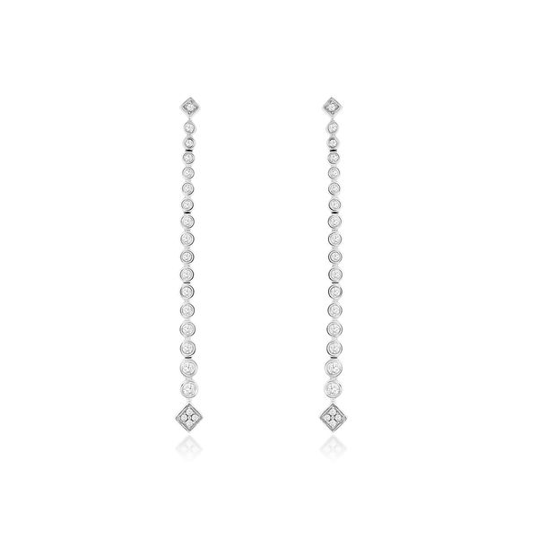 Diamond Line Earrings Goldstein's Jewelers Mobile, AL