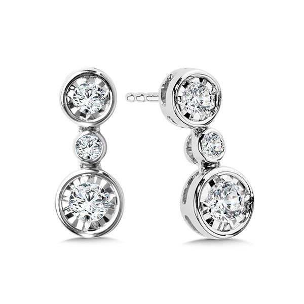 Diamond Dangle Earrings Goldstein's Jewelers Mobile, AL