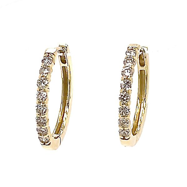 Diamond Hoop Earrings Goldstein's Jewelers Mobile, AL