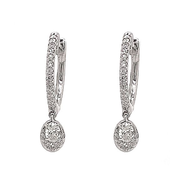 Diamond Hoop and Dangle Earrings Goldstein's Jewelers Mobile, AL
