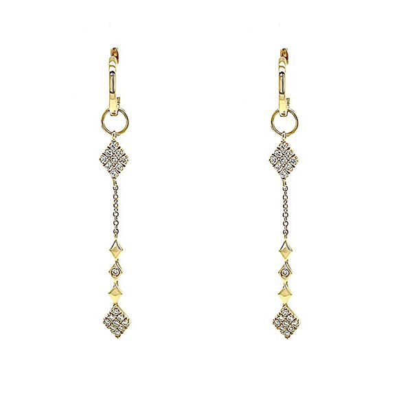 Diamond Dangle Earrings Goldstein's Jewelers Mobile, AL
