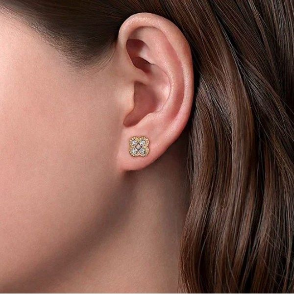 GAbriel Hampton Diamond Stud Earrings Image 2 Goldstein's Jewelers Mobile, AL