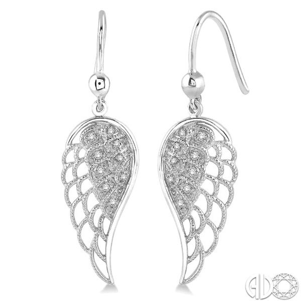 Diamond Angel Wing Earrings Goldstein's Jewelers Mobile, AL