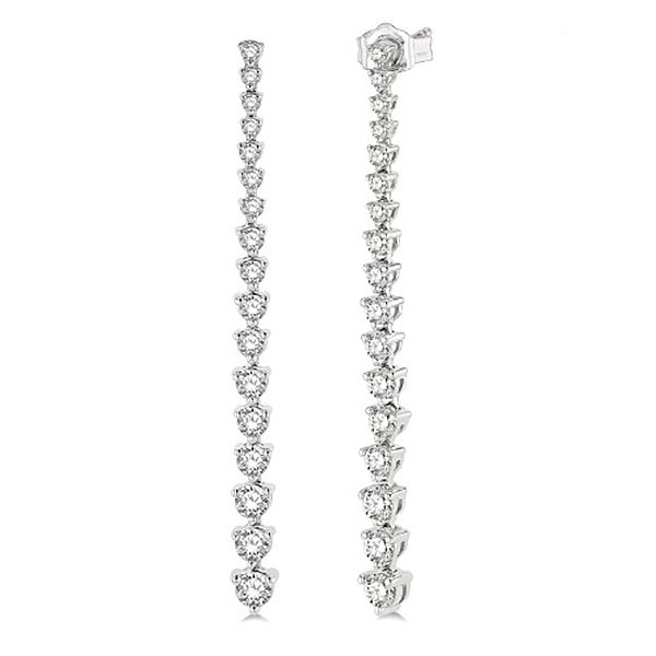 Diamond Riviera Line Earrings Goldstein's Jewelers Mobile, AL