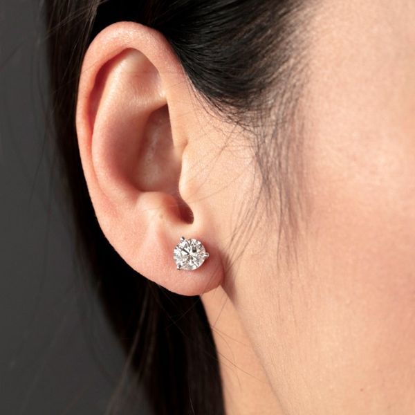 Diamond Earrings Image 2 Goldstein's Jewelers Mobile, AL