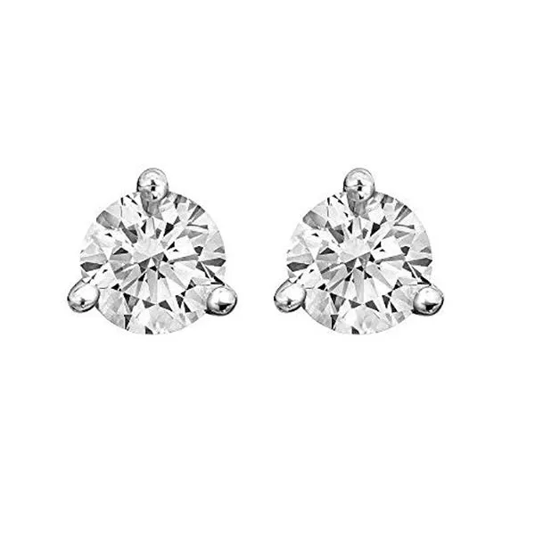 Diamond Solitaire Earrings Goldstein's Jewelers Mobile, AL