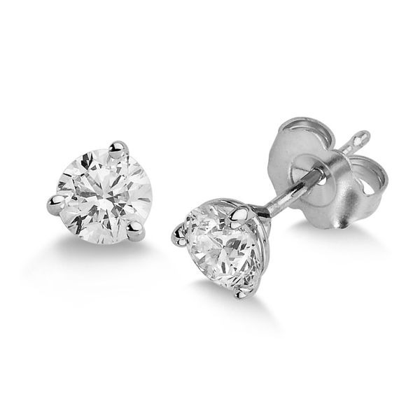 Diamond Solitaire Earrings Goldstein's Jewelers Mobile, AL